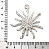 Tibetan Style Alloy Sun Pendant Cabochon Settings TIBEP-Q043-079-RS-3