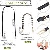 2Pcs 2 Style Adjustable Leather & Acrylic Cable Chain Bag Handles FIND-PH0005-19-2