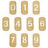 10Pcs 10 Styles 304 Stainless Steel Pendants STAS-FS0002-17G-1