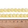 Transparent Half Spray Painted Glass Beads Strands GLAA-Q110-02A-01-4