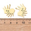 304 Stainless Steel Pendants STAS-C176-06G-3