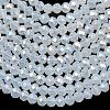 Crystal Glass Rondelle Beads Strands EGLA-F049C-01-1