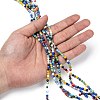 Handmade Millefiori Glass Round Beads Strands X-LK-R004-91-4