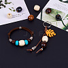 Craftdady Natural Wood Beads WOOD-CD001-03-LF-24