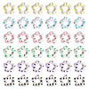 48Pcs 6 Colors Transparent Plastic Bead Frame KY-TA0001-26-2