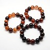 Natural Agate Stretchy Bracelets BJEW-G428-8mm-08-1