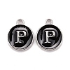 Platinum Plated Alloy Charms ENAM-S118-02P-P-1