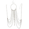 Alloy & Acrylic Rondelle Beads Tassel Sexy Body Chains for Bikini FS-WGE2D08-01-4