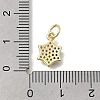Brass Micro Pave Cubic Zirconia Snaowflake Charms KK-D431-041B-G-3