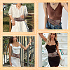 Imitation Leather with Alloy Rivet Chain Belts AJEW-WH20006-252-5