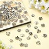 100Pcs 10 Styles Tibetan Style Alloy Bead Caps FIND-CJ0005-67-5