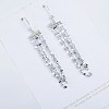 925 Sterling Silver Dangle Earrings EJEW-BB47383-A-2