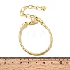 Brass Snake Chain Bracelets for Women BJEW-H639-08G-5