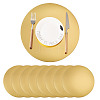 Disposable Round Paper Placemat AJEW-TAC0030-036B-1