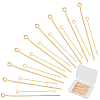 Beebeecraft 100Pcs 2 Style Brass Eye Pins KK-BBC0001-15-1