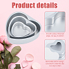 3 Bags 3 Styles Heart Aluminium Alloy Cake Mold Rings AJEW-DC0002-06-4