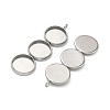 304 Stainless Steel Pendant Cabochon Settings STAS-K320-03A-P-2