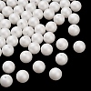 Frosted Plastic Imitation Pearl Beads KY-F022-10mm-01-2