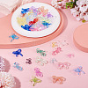 48Pcs 4 Styles Transparent Acrylic Beads OACR-TA0004-94B-6