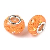 Transparent Resin Rondelle European Beads RESI-S023-21-2