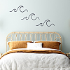 Iron Wave Wall Art Wall Decorations DIY-WH0480-01-7