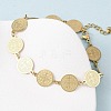 Religion 304 Stainless Steel Link Chain Bracelets for Women BJEW-F524-01G-3