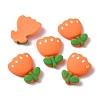 Opaque Resin Cabochons RESI-WH0021-37B-1