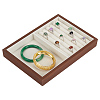 Rectangle Wood Jewelry Trays for Earrings AJEW-WH0880-84A-1