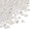 Biyun 500Pcs 10 Style ABS Plastic Imitation Pearl Beads KY-BY0001-02-5