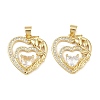 Mother's Day Brass Cubic Zirconia Pendants KK-L251-07G-07-1