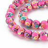 Handmade Polymer Clay Beads Strands CLAY-N008-055-09-3