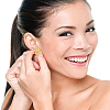 10Pcs Brass Branch Shape Stud Earring Findings KK-BC0008-79-6