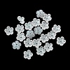 Dyed & Heated Glass Bead Caps GLAA-C042-01O-1