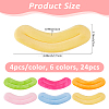 24Pcs 6 Colors Velvet Doll Lip DIY-FH0009-86-2