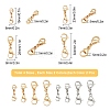 SUNNYCLUE 16Pcs 4 Style 304 Stainless Steel Lobster Claw Clasps STAS-SC0003-44-2