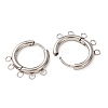304 Stainless Steel Hoop Earring Findings STAS-D183-02A-P-3
