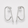 Left and Right Non-Tarnish 304 Stainless Steel Stud Earring Findings X-STAS-S079-142A-1