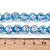 Handmade Foil Glass Beads Strands FOIL-N033-04C-4