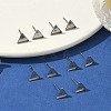 Tarnish Resistant Earring Cabochon Settings 304 Stainless Steel Ear Studs Blank Settings LS-STAS-Q170-11-5