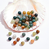  Natural Indian Agate Beads Strands G-NB0004-54-4