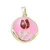 Brass Micro Pave Cubic Zirconia Pendants KK-K368-05A-01-1