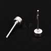 304 Stainless Steel Stud Earring Settings STAS-I088-H-05S-2
