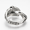 Adjustable Alloy Cuff Finger Rings RJEW-Q159-04-3