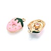 Alloy Enamel Charms PALLOY-T092-34G-2