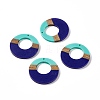 Opaque Resin & Walnut Wood Pendants RESI-M027-03C-3