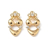 Brass Micro Pave Clear Cubic Zirconia Pendants KK-A280-16G-1