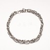 304 Stainless Steel Rope Chain Necklaces and Bracelets Jewelry Sets SJEW-L410-04P-4
