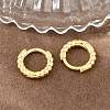 Brass Huggie Hoop Earrings KK-CBA8324-18E-G-2
