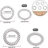 Unicraftale 40Pcs 2 Style 304 Stainless Steel Linking Rings STAS-UN0022-16P-4