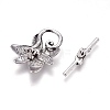 Tibetan Style Alloy Toggle Clasps PALLOY-F230-02AS-3